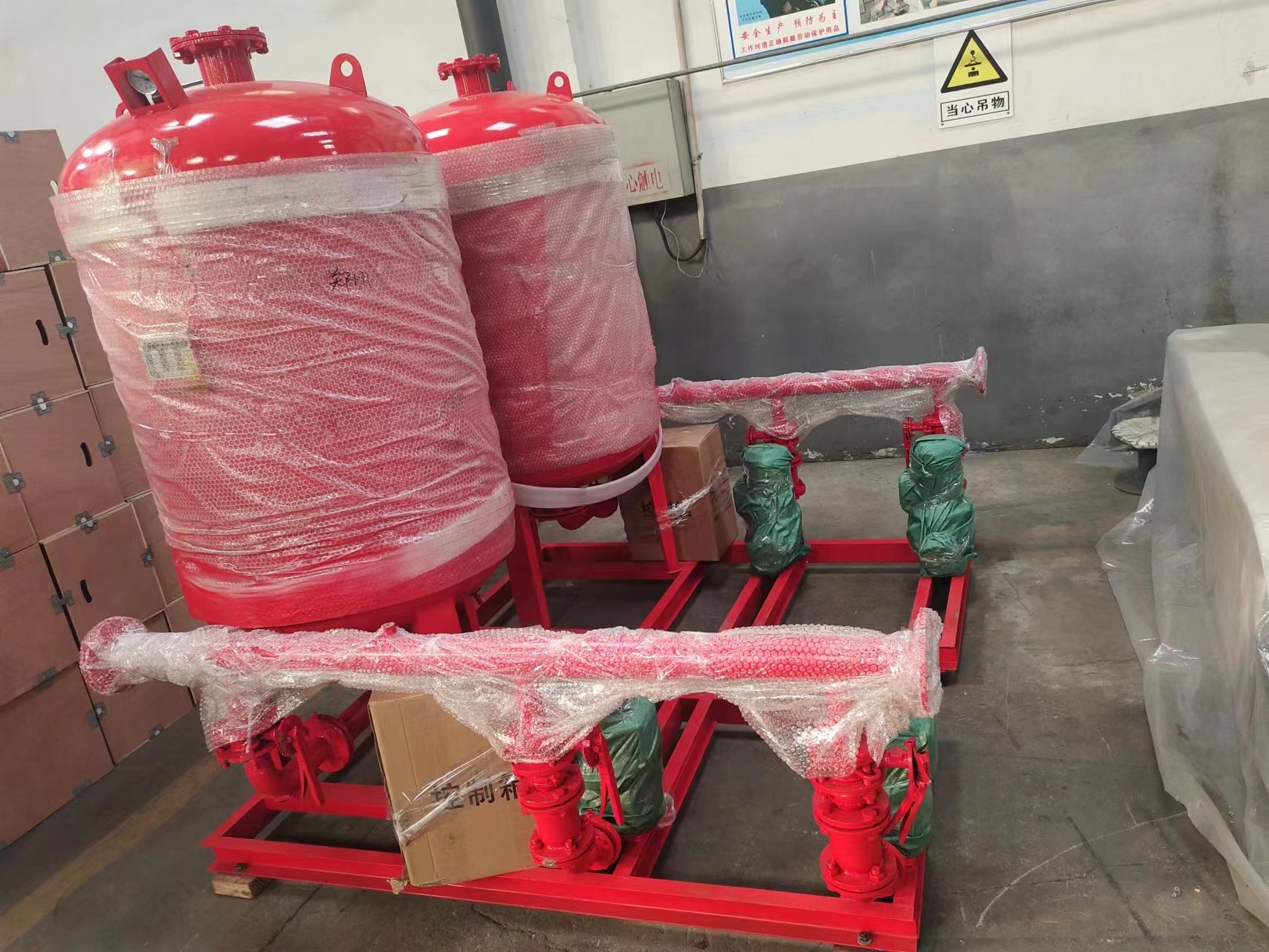 客戶(hù)定制的消防泵組已經(jīng)完工，于2月17日啟程交付客戶(hù)